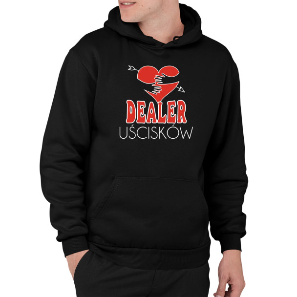 Dealer Uścisków - męska bluza z nadrukiem