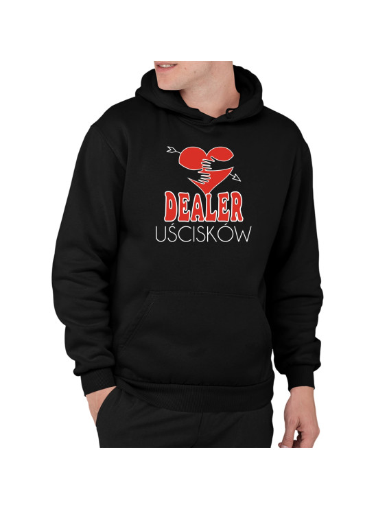 Dealer Uścisków - męska bluza z nadrukiem