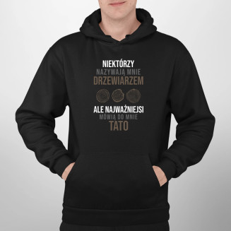 Niektórzy nazywają mnie drzewiarzem - męska bluza z nadrukiem