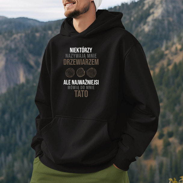 Niektórzy nazywają mnie drzewiarzem - męska bluza z nadrukiem