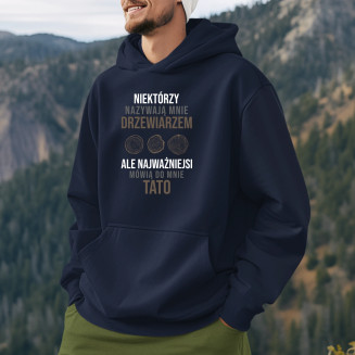 Niektórzy nazywają mnie drzewiarzem - męska bluza z nadrukiem