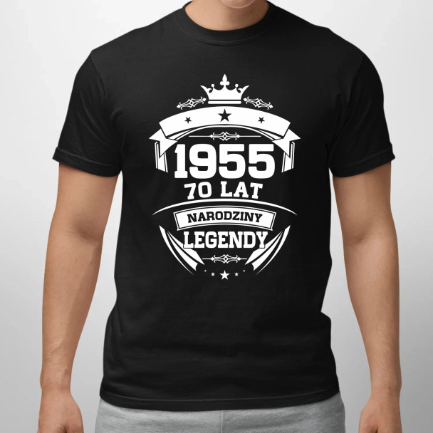 1955 Narodziny legendy 70 lat  - męska koszulka z nadrukiem