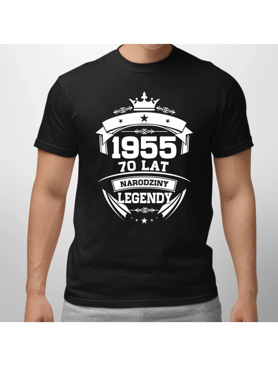 1955 Narodziny legendy 70 lat  - męska koszulka z nadrukiem