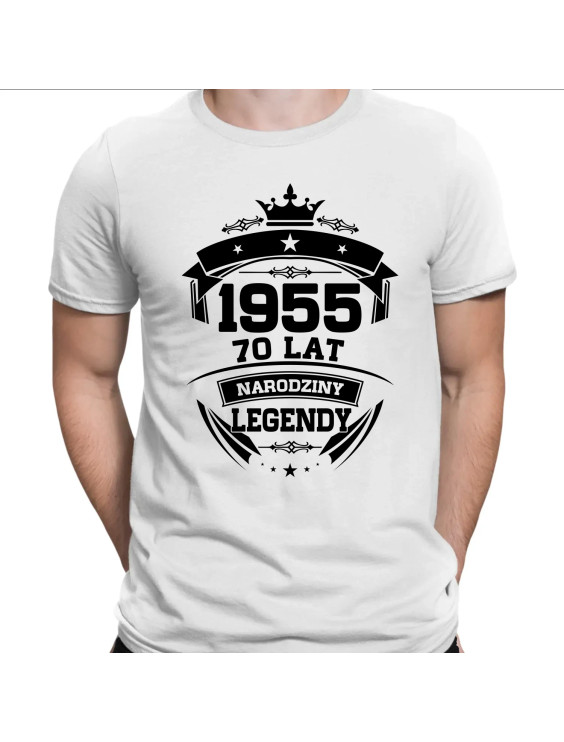 1955 Narodziny legendy 70 lat  - męska koszulka z nadrukiem