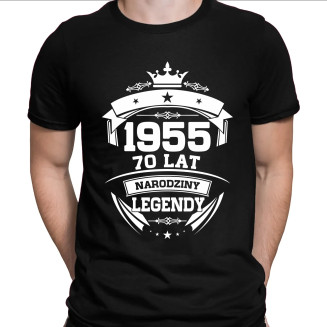 1955 Narodziny legendy 70 lat  - męska koszulka z nadrukiem