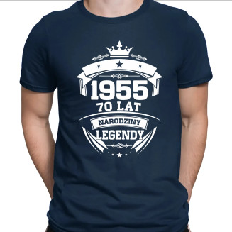 1955 Narodziny legendy 70 lat  - męska koszulka z nadrukiem
