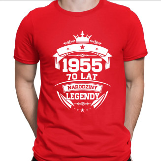1955 Narodziny legendy 70 lat  - męska koszulka z nadrukiem