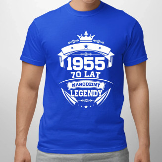 1955 Narodziny legendy 70 lat  - męska koszulka z nadrukiem
