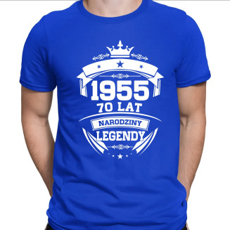 1955 Narodziny legendy 70 lat  - męska koszulka z nadrukiem