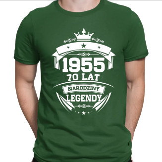 1955 Narodziny legendy 70 lat  - męska koszulka z nadrukiem