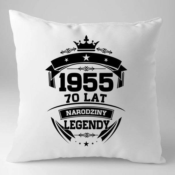 1955 Narodziny legendy 70 lat - poduszka z nadrukiem