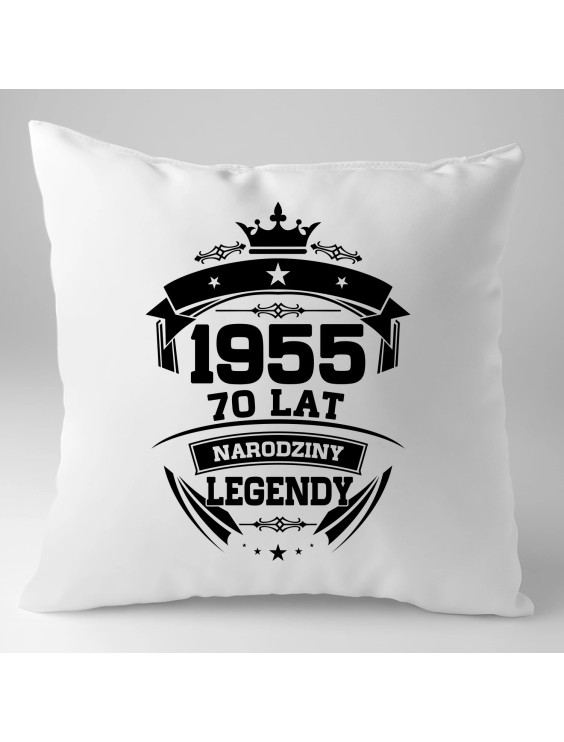 1955 Narodziny legendy 70 lat - poduszka z nadrukiem
