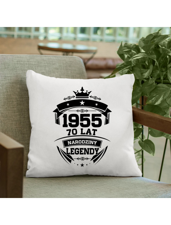 1955 Narodziny legendy 70 lat - poduszka z nadrukiem