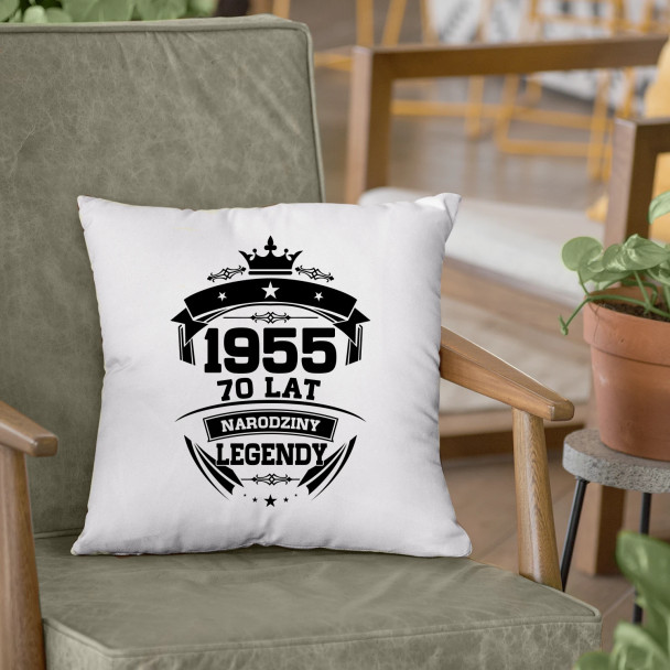 1955 Narodziny legendy 70 lat - poduszka z nadrukiem