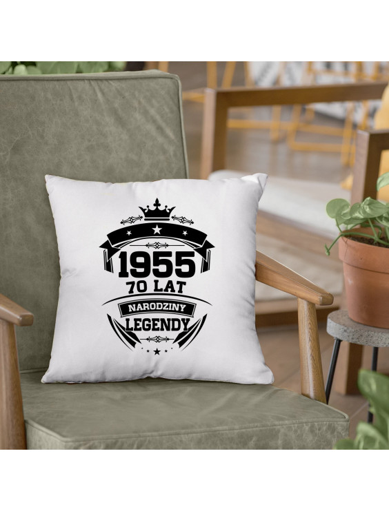 1955 Narodziny legendy 70 lat - poduszka z nadrukiem