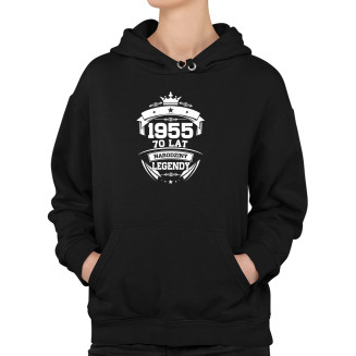 1955 Narodziny legendy 70 lat - damska bluza z nadrukiem