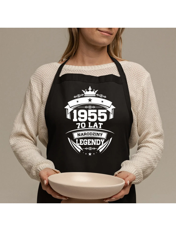 1955 Narodziny legendy 70 lat - fartuch z nadrukiem