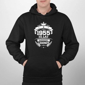 1955 Narodziny legendy 70 lat - męska bluza z nadrukiem