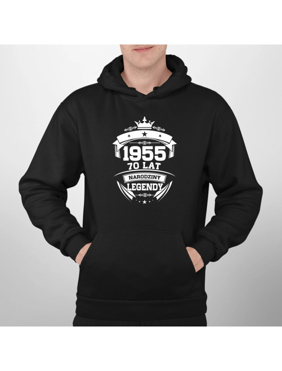 1955 Narodziny legendy 70 lat - męska bluza z nadrukiem