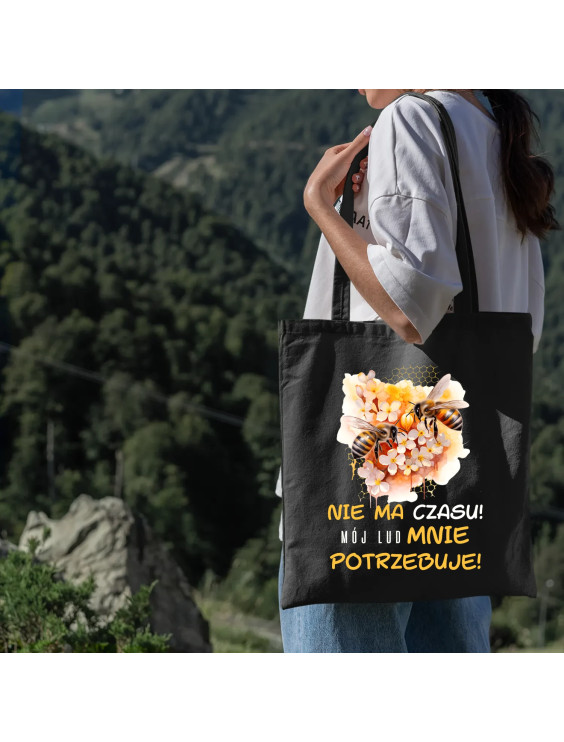 nie ma czasu! mój lud mnie potrzebuje! - torba z nadrukiem