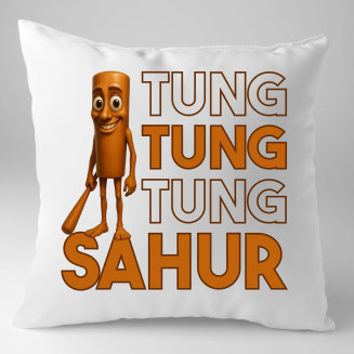 Tung tung tung sahur - włoski brainrot - poduszka z nadrukiem