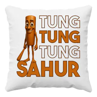 Tung tung tung sahur - włoski brainrot - poduszka z nadrukiem