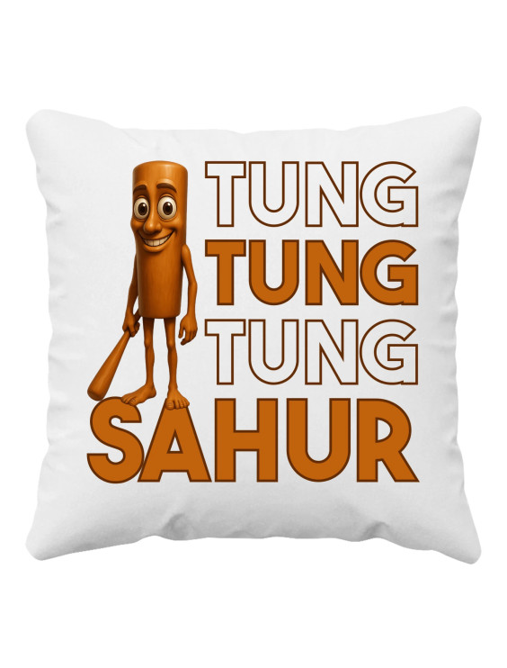 Tung tung tung sahur - włoski brainrot - poduszka z nadrukiem
