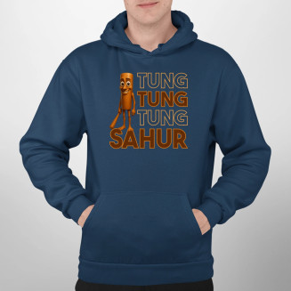 Tung tung tung sahur - włoski brainrot - męska bluza z nadrukiem