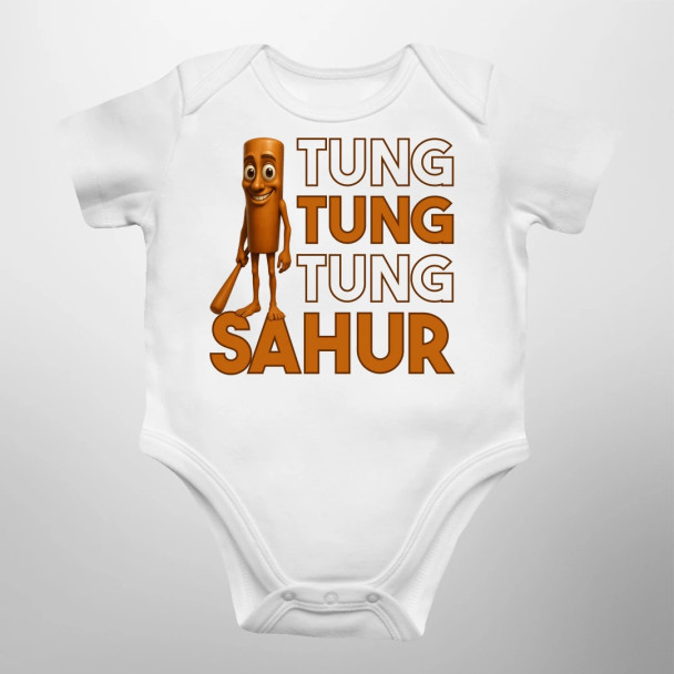 Tung tung tung sahur - włoski brainrot - body dziecięce z nadrukiem