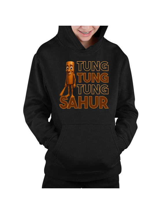 Tung tung tung sahur - włoski brainrot - dziecięca bluza z nadrukiem