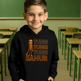 Tung tung tung sahur - włoski brainrot - dziecięca bluza z nadrukiem