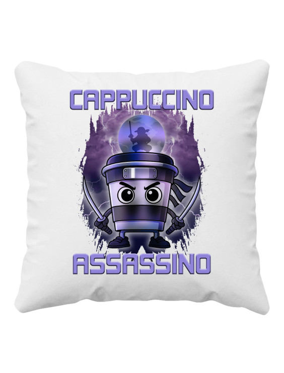 Cappuccino Assassino - Italian Brainrot - poduszka z nadrukiem