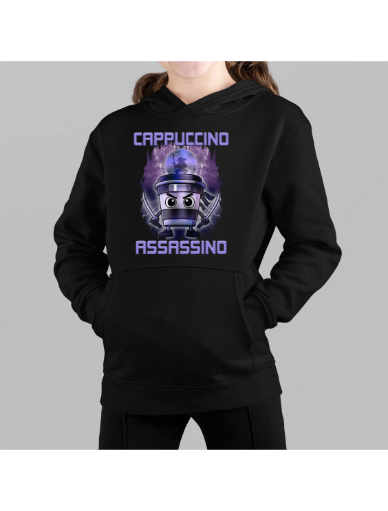 Cappuccino Assassino - Italian Brainrot - dziecięca bluza z nadrukiem