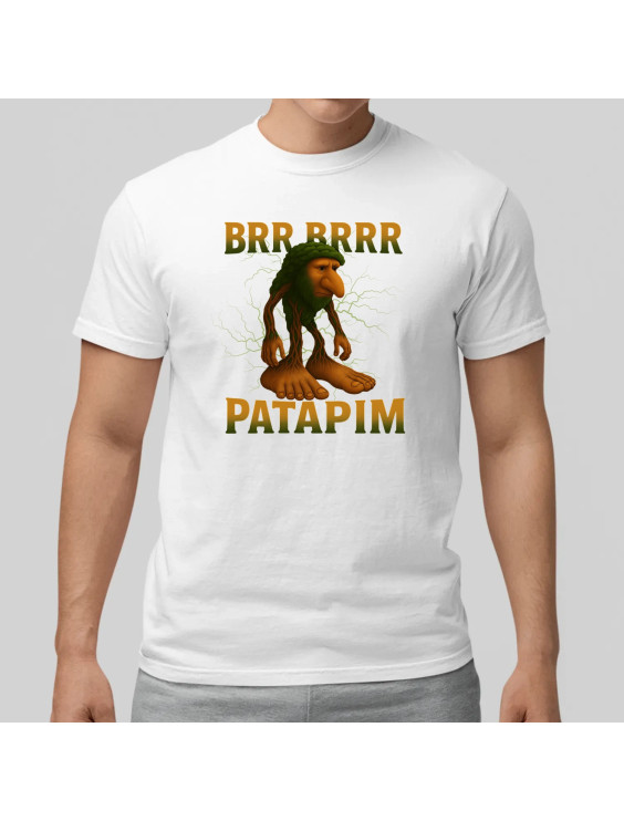 Brr brr patapim - Italian Brainrot  - męska koszulka z nadrukiem