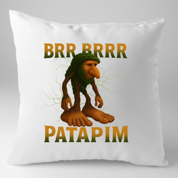 Brr brr patapim - Italian Brainrot - poduszka z nadrukiem