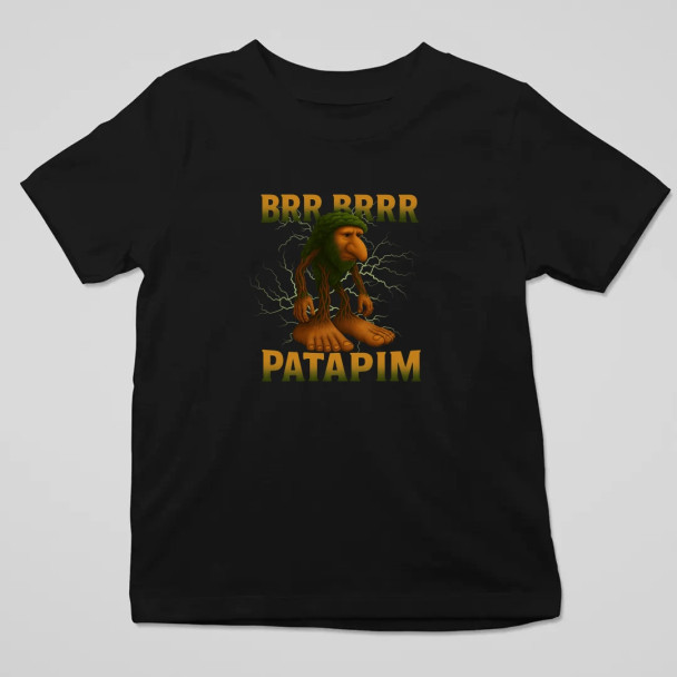Brr brr patapim - Italian Brainrot - dziecięca koszulka z nadrukiem