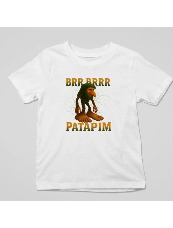 Brr brr patapim - Italian Brainrot - dziecięca koszulka z nadrukiem