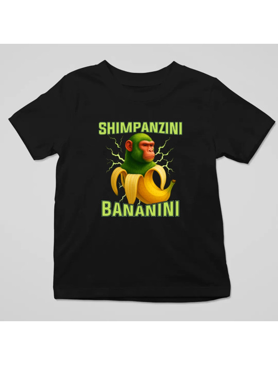 Shimpanzini bananini - Italian Brainrot - dziecięca koszulka z nadrukiem