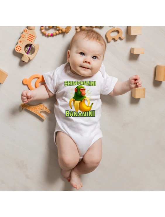 Shimpanzini bananini - Italian Brainrot - body dziecięce z nadrukiem