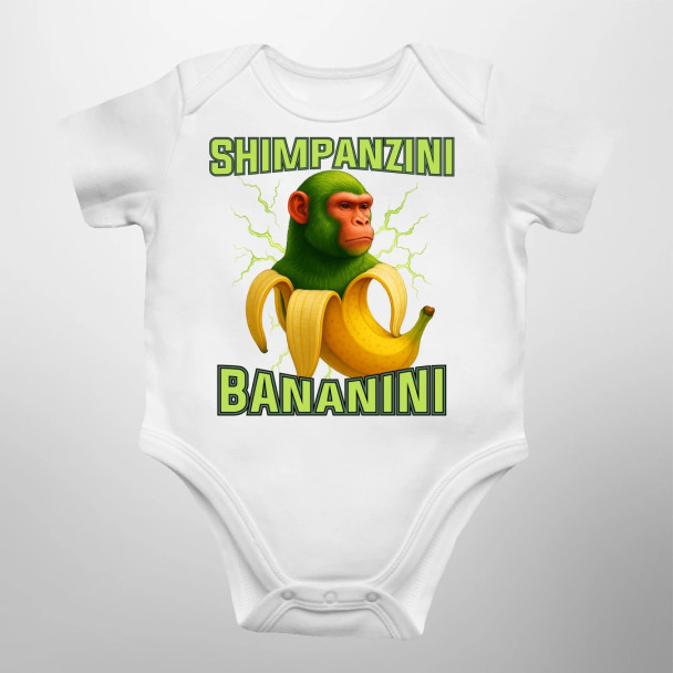 Shimpanzini bananini - Italian Brainrot - body dziecięce z nadrukiem