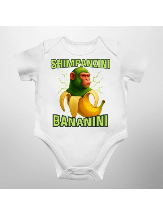 Shimpanzini bananini - Italian Brainrot - body dziecięce z nadrukiem