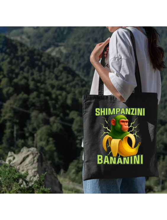 Shimpanzini bananini - Italian Brainrot - torba z nadrukiem