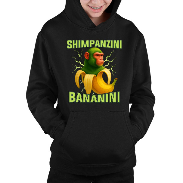 Shimpanzini bananini - Italian Brainrot - dziecięca bluza z nadrukiem