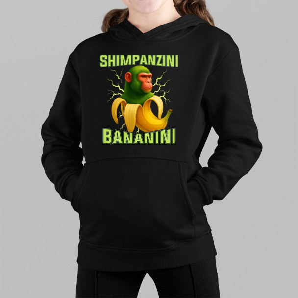 Shimpanzini bananini - Italian Brainrot - dziecięca bluza z nadrukiem