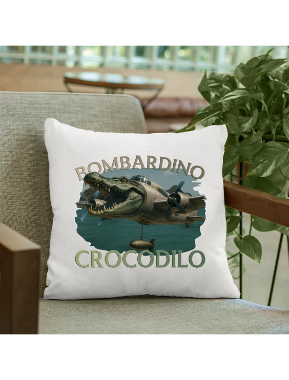 Bombardino Crocodilo - Italian Brainrot - poduszka z nadrukiem