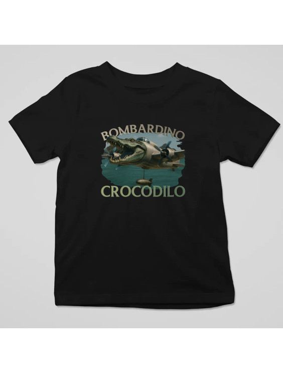 Bombardino Crocodilo - Italian Brainrot - dziecięca koszulka z nadrukiem