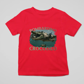 Bombardino Crocodilo - Italian Brainrot - dziecięca koszulka z nadrukiem