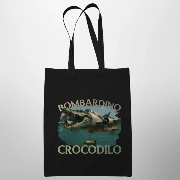 Bombardino Crocodilo - Italian Brainrot - torba z nadrukiem