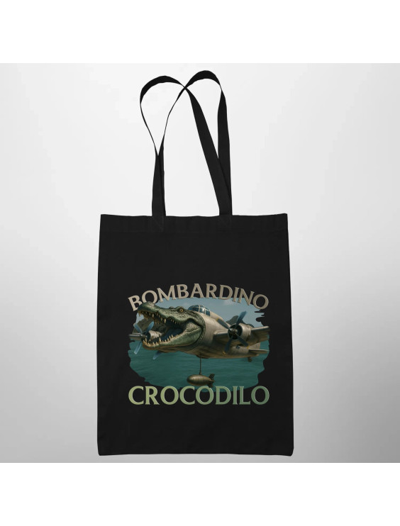 Bombardino Crocodilo - Italian Brainrot - torba z nadrukiem