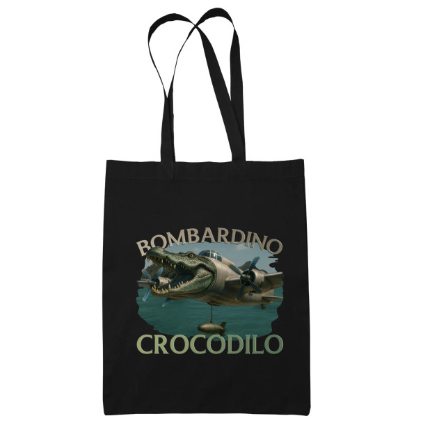 Bombardino Crocodilo - Italian Brainrot - torba z nadrukiem
